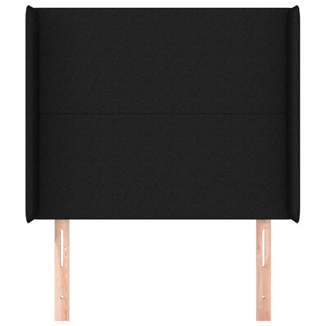 Vidaxl hoofdbord met randen 103x16x118 128 cm stof zwart