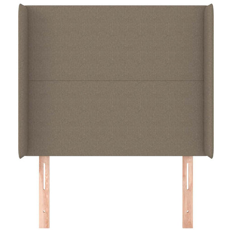 Vidaxl hoofdbord met randen 103x16x118 128 cm stof taupe
