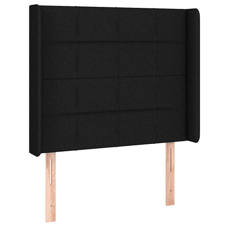Vidaxl hoofdbord met randen 93x16x118 128 cm stof zwart