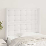 Vidaxl hoofdbord met randen 83x16x118 128 cm kunstleer wit
