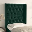 Vidaxl hoofdbord met randen 83x16x118 128 cm fluweel groen