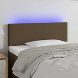 Vidaxl hoofdbord led 90x5x78 88 cm stof donkerbruin
