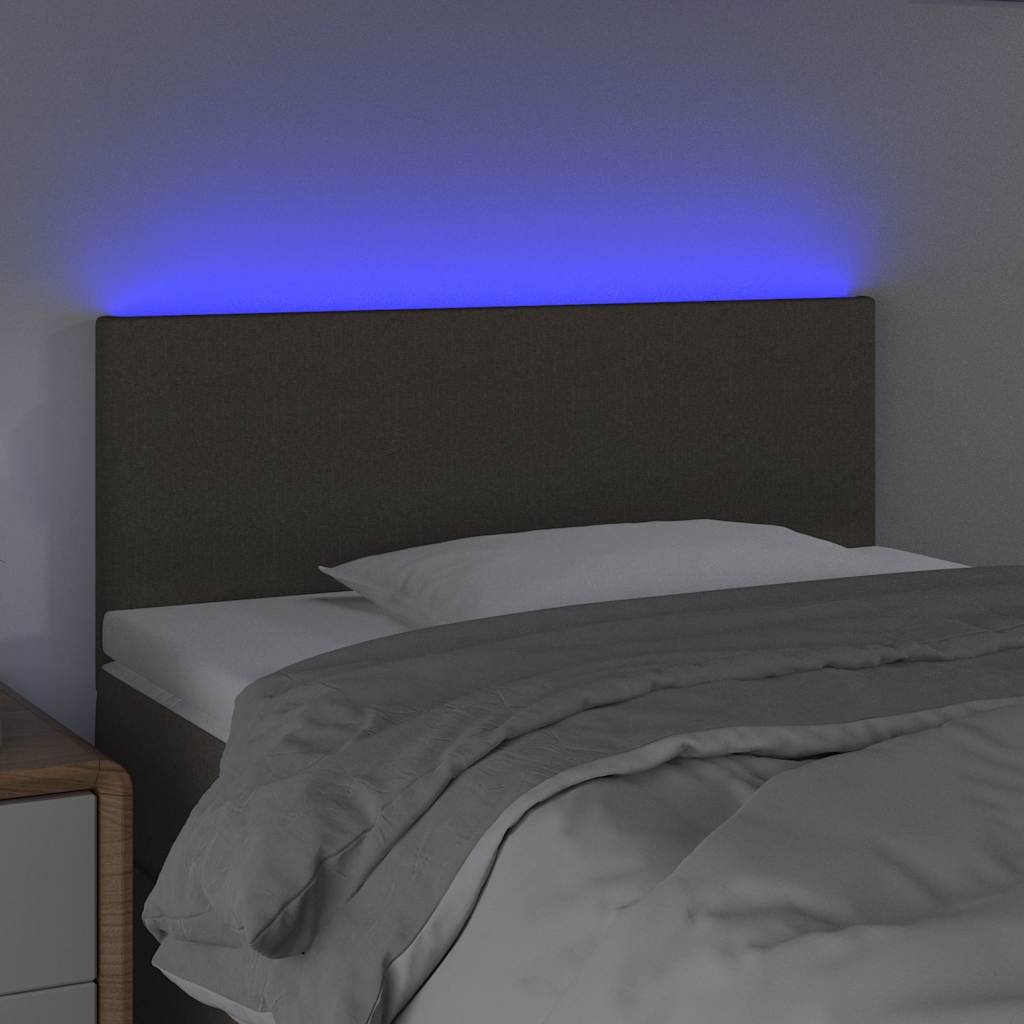 Vidaxl hoofdbord led 100x5x78 88 cm stof taupe
