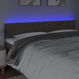 Vidaxl hoofdbord led 180x5x78 88 cm stof taupe