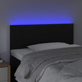 Vidaxl hoofdbord led 80x5x78 88 cm kunstleer zwart