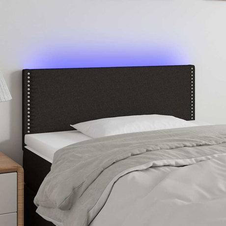 Vidaxl hoofdbord led 90x5x78 88 cm stof zwart