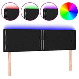 Vidaxl hoofdbord led 144x5x78 88 cm stof zwart