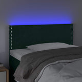 Vidaxl hoofdbord led 80x5x78 88 cm fluweel donkergroen