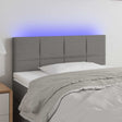 Vidaxl hoofdbord led 80x5x78 88 cm stof donkergrijs
