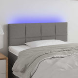 Vidaxl hoofdbord led 80x5x78 88 cm stof donkergrijs