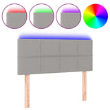 Vidaxl hoofdbord led 90x5x78 88 cm stof lichtgrijs