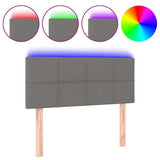 Vidaxl hoofdbord led 100x5x78 88 cm stof donkergrijs