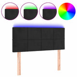 Vidaxl hoofdbord led 80x5x78 88 cm fluweel zwart