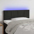 Vidaxl hoofdbord led 80x5x78 88 cm fluweel zwart