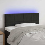 Vidaxl hoofdbord led 80x5x78 88 cm fluweel zwart