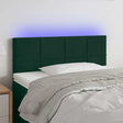 Vidaxl hoofdbord led 100x5x78 88 cm fluweel donkergroen