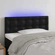 Vidaxl hoofdbord led 80x5x78 88 cm kunstleer zwart