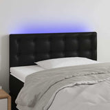 Vidaxl hoofdbord led 80x5x78 88 cm kunstleer zwart