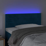 Vidaxl hoofdbord led 80x5x78 88 cm fluweel donkerblauw