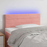Vidaxl hoofdbord led 80x5x78 88 cm fluweel roze