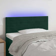 Vidaxl hoofdbord led 90x5x78 88 cm fluweel donkergroen