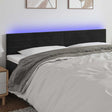 Vidaxl hoofdbord led 180x5x78 88 cm fluweel zwart