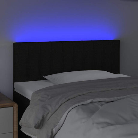 Vidaxl hoofdbord led 90x5x78 88 cm stof zwart