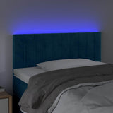 Vidaxl hoofdbord led 80x5x78 88 cm fluweel donkerblauw