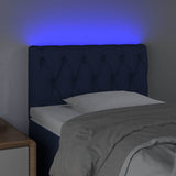 Vidaxl hoofdbord led 80x7x78 88 cm stof blauw