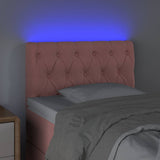 Vidaxl hoofdbord led 80x7x78 88 cm fluweel roze