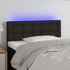 Vidaxl hoofdbord led 80x5x78 88 cm stof zwart