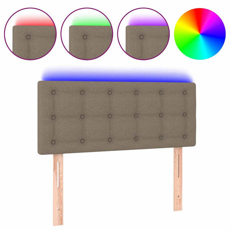 Vidaxl hoofdbord led 80x5x78 88 cm stof taupe