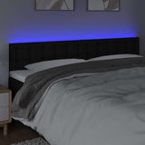 Vidaxl hoofdbord led 180x5x78 88 cm stof zwart