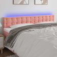 Vidaxl hoofdbord led 180x5x78 88 cm fluweel roze