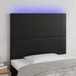 Vidaxl hoofdbord led 80x5x118 128 cm kunstleer zwart