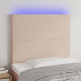 Vidaxl hoofdbord led 90x5x118 128 cm kunstleer cappuccinokleurig