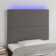 Vidaxl hoofdbord led 100x5x118 128 cm kunstleer grijs