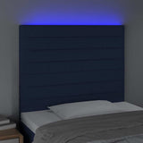 Vidaxl hoofdbord led 80x5x118 128 cm stof blauw