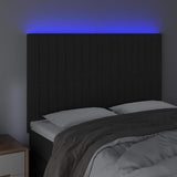 Vidaxl hoofdbord led 144x5x118 128 cm fluweel zwart