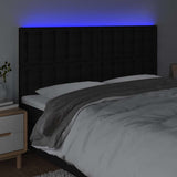 Vidaxl hoofdbord led 160x5x118 128 cm stof zwart