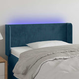 Vidaxl hoofdbord led 93x16x78 88 cm fluweel blauw
