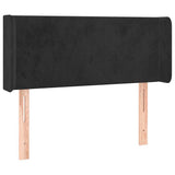 Vidaxl hoofdbord led 103x16x78 88 cm fluweel zwart