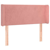 Vidaxl hoofdbord led 103x16x78 88 cm fluweel roze