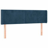 Vidaxl hoofdbord led 147x16x78 88 cm fluweel donkerblauw