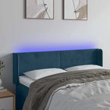 Vidaxl hoofdbord led 147x16x78 88 cm fluweel donkerblauw