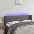 Vidaxl hoofdbord led 147x16x78 88 cm kunstleer grijs