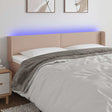 Vidaxl hoofdbord led 163x16x78 88 cm kunstleer cappuccinokleurig