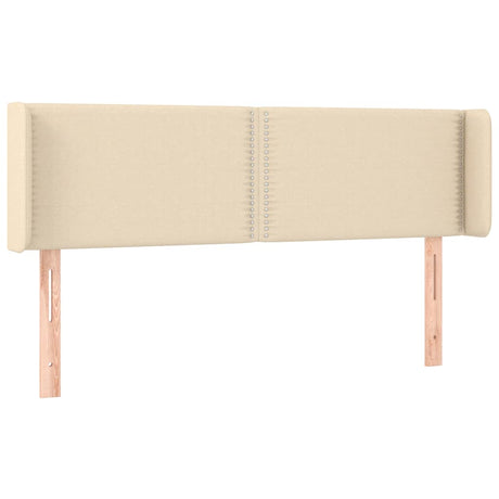 Vidaxl hoofdbord led 147x16x78 88 cm stof crèmekleurig