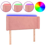 Vidaxl hoofdbord led 103x16x78 88 cm fluweel roze