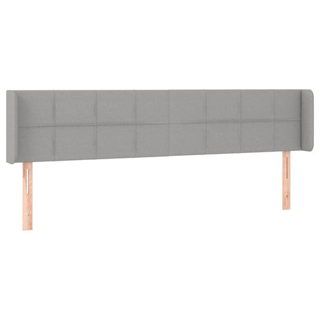 Vidaxl hoofdbord led 203x16x78 88 cm stof lichtgrijs